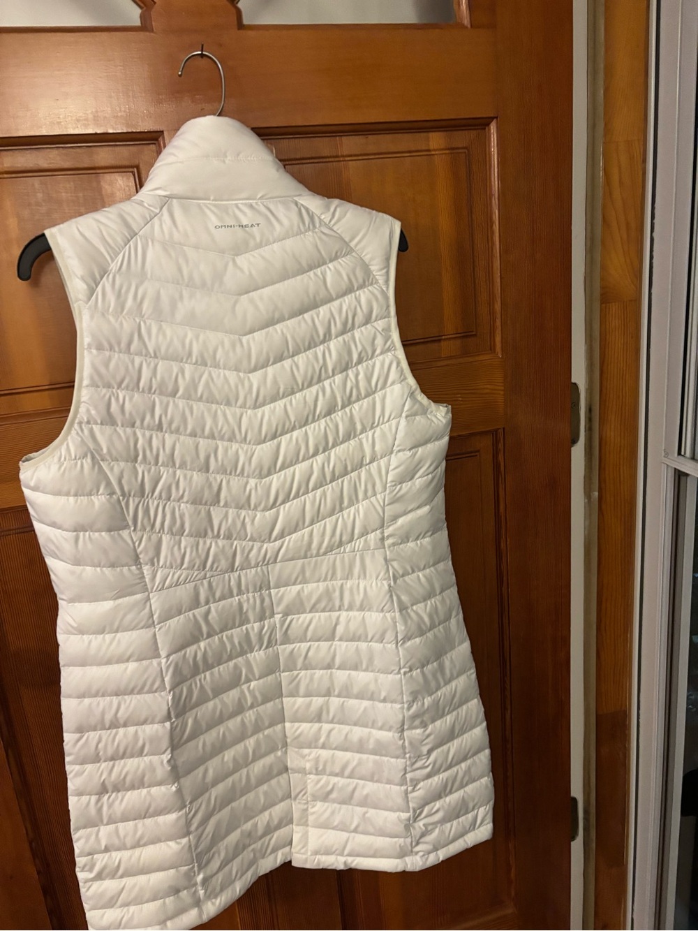 Columbia Women’s White Quilted Long Vest - Picture 2 of 4